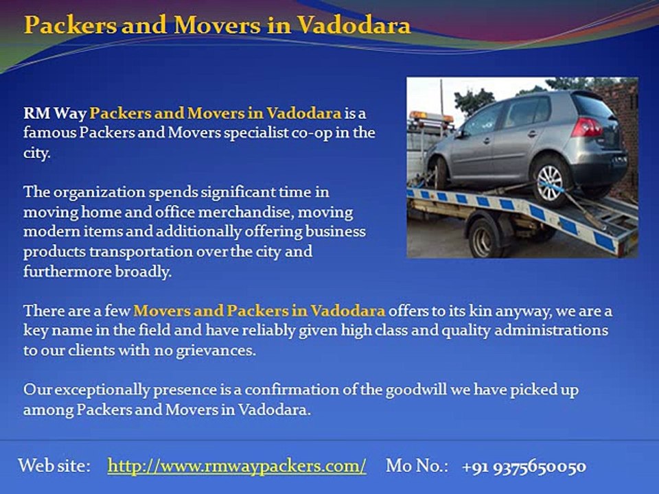 Packers and Movers in Vadodara