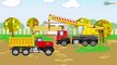 Red Tractor Truck & JCB Excavator NEW Car Cartoons Kids Animation Color Vehicles for children
