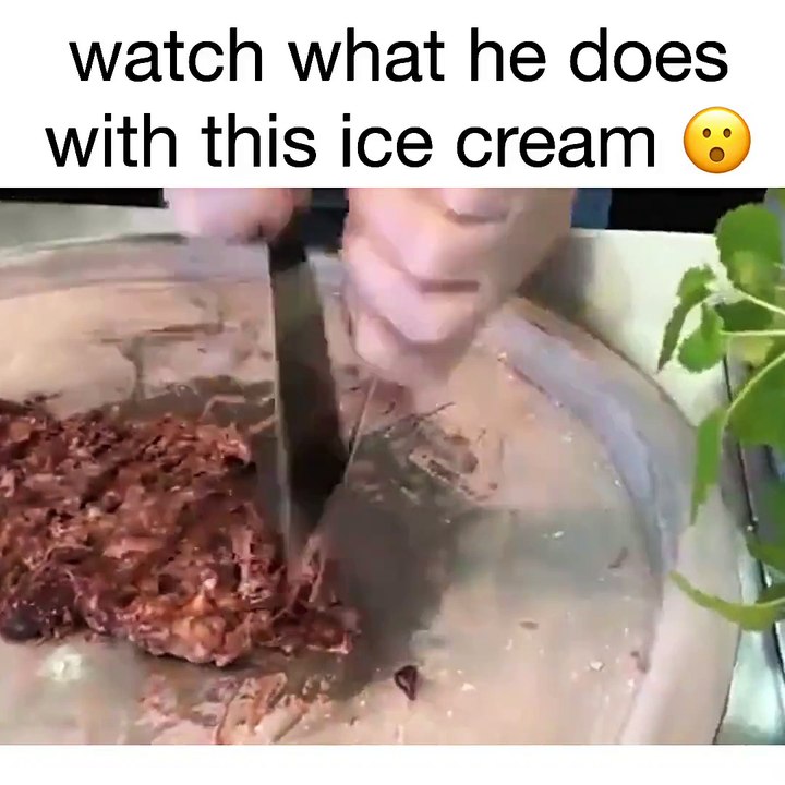 Ice cream rolls - THIS LOOKS DELICIOUS