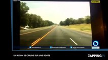Etats-Unis : Le crash impressionnant d’un petit avion sur une autoroute (vidéo)