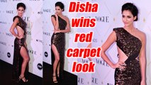 Disha Patani  STUNS in high thigh slit backless dress at Vogue Awards Red Carpet | Filmibeat