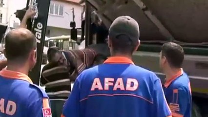 tırın dorsesinde feci kaza