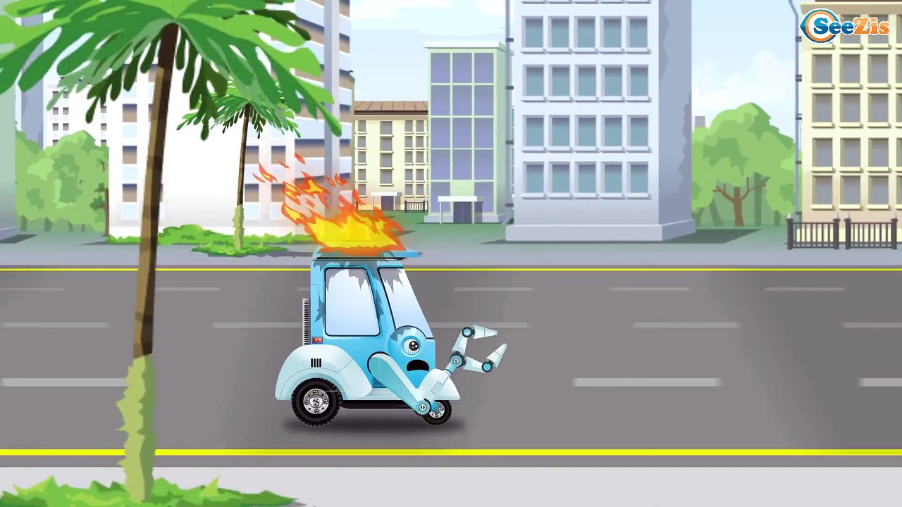 Kids New Car Ambulance with The Red Fire Truck and Tow Truck | Emergency Car for children