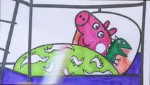 Peppa Pig and George in their Bedroom Coloring Book Pages Kids Fun Art Activities Videos F