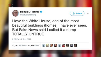 President Trump Says He Never Called The White House 'A Dump'