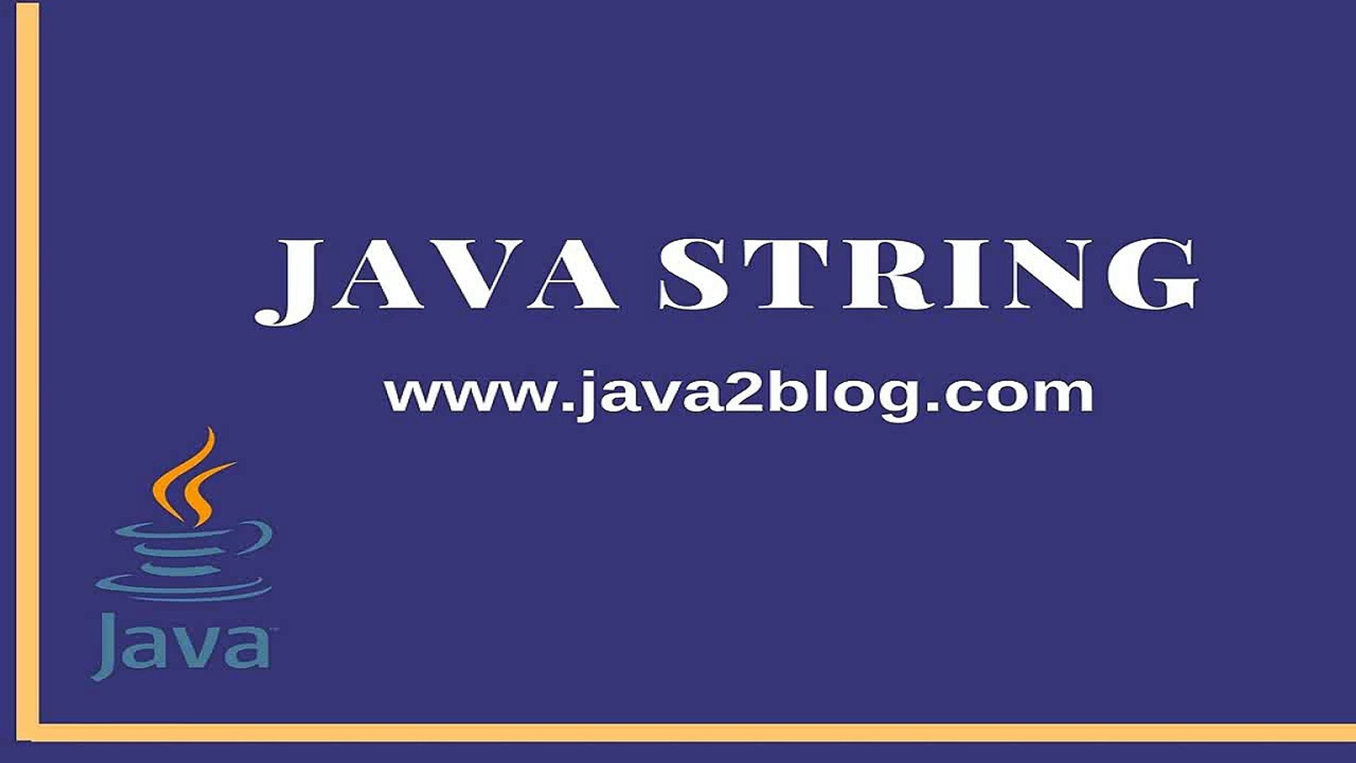 Java String