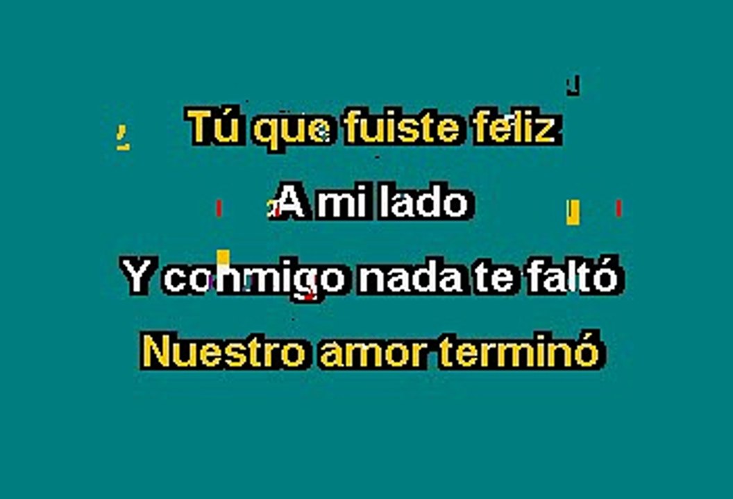 TU QUE TE FUISTE - ROCIO DURCAL (KARAOKE)