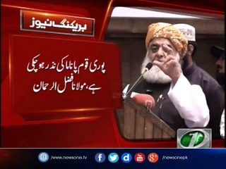 Molana Fazal ur Rehman: Country is Suffering From panama swamp