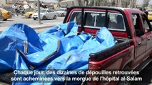 Des ruines à la morgue, à la recherche des disparus de Mossoul