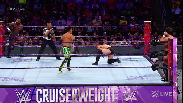 Akira Tozawa & Cedric Alexander vs. Neville & Noam Dar Raw, July 10, 2017