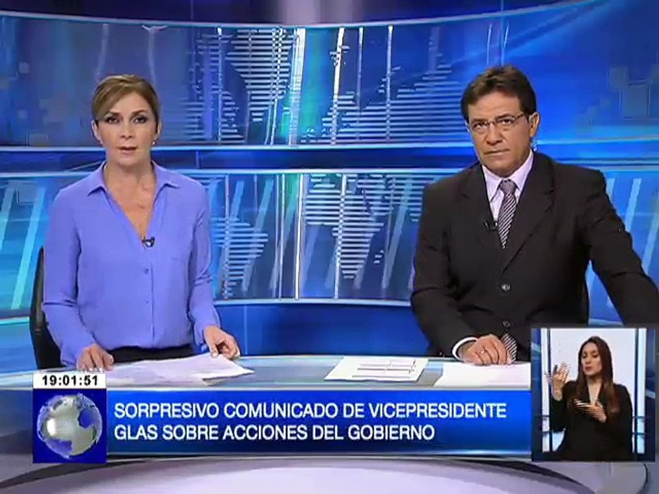 Sorpresivo comunicado de Vicepresidente glas sobre acciones del gobierno