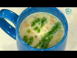 Cocinemos Juntos. Sopa de alubias blancas con aceite de cebollín