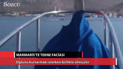 Oğlunu kurtarmak isterken birlikte ölmüşler