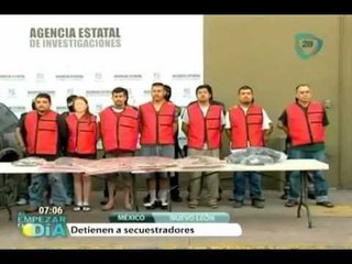 Capturan en NL a siete miembros del cártel del Golfo por plagio