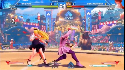Evo 2017 SFV WF - Punk (Karin) vs Kazunoko (Cammy)