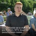 Un journaliste russe se prend un violent coup de poing en plein direct