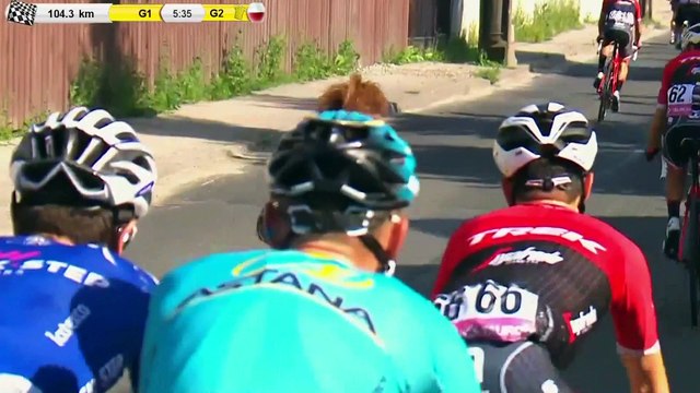 Niespodziewany gość na trasie Tour de PoIogne.
