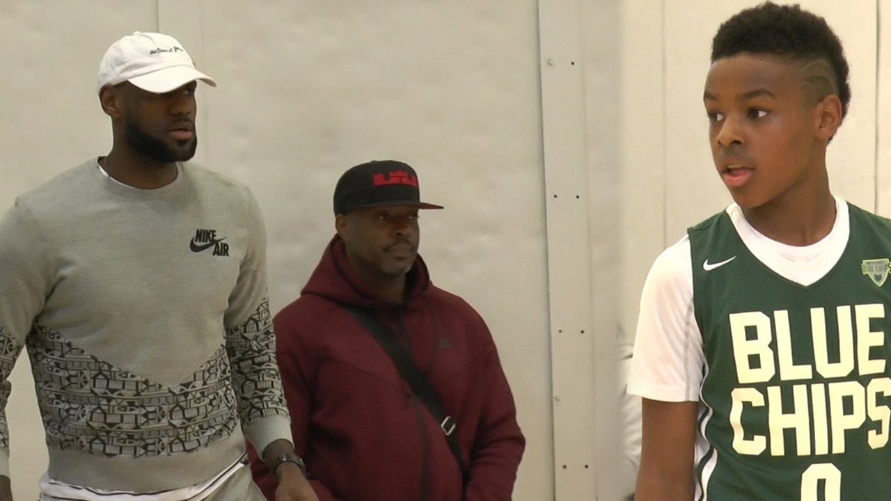LeBron James Tells Son to “GET IN THEY ASS Like a Bike Without a Seat!" at AAU Game