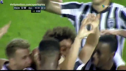 Gojko Cimirot Goal - PAOK 2 - 0 Olimpik Donetsk - 03.08.2017 (HD0