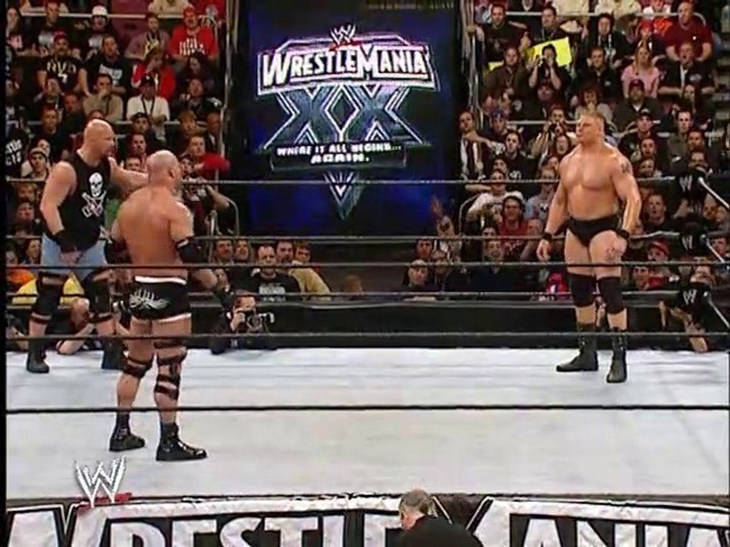 Wwe Wrestlemania 20 Goldberg Vs Brock Lesnar Video Dailymotion