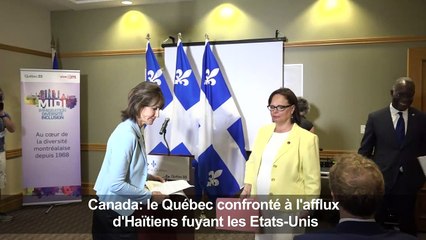 Québec face à l'afflux d'Haïtiens fuyant les Etats-Unis