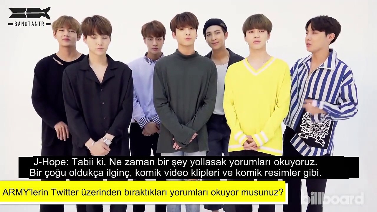 [Türkçe Altyazılı] 170803 Billboard Q&A: BTS Hayran Yorumlarını Okuyor & Birbirlerinde En Sevdikleri Özellikler
