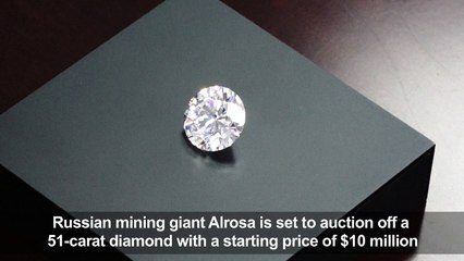 Russian miner to auction off huge 51-carat diamond