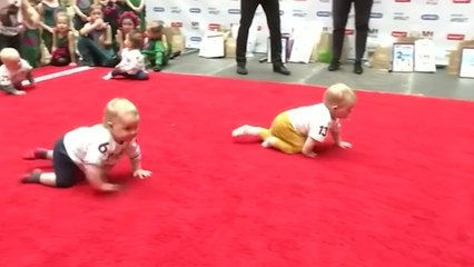 10-month-old wins 'fastest crawler' competition