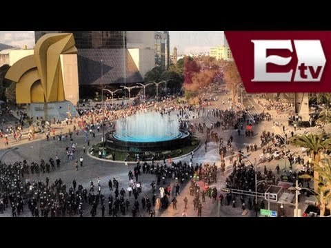 Enfrentamiento entre anarquistas y elementos de seguridad/ Excélsior Informa con Idaly Ferrá