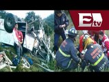 Microbús cae a un barranco en Naucalpan, tenía llantas lisas / Excélsior Informa con Idaly Ferrá