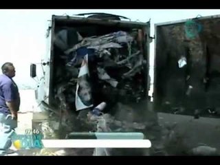 Retiran 10 toneladas de material reciclable de vía pública