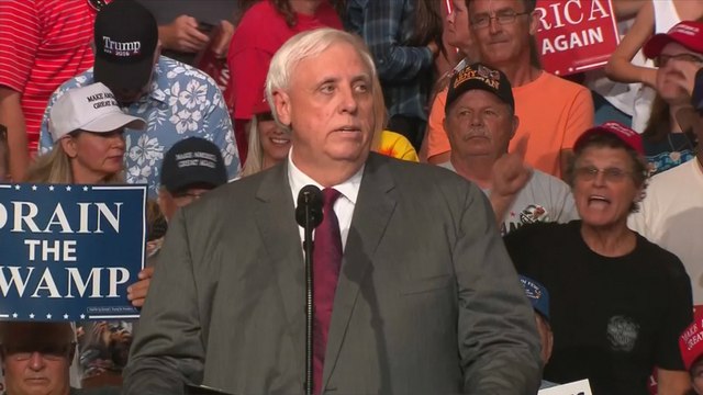 W.Va. governor says he is joining GOP during Trump rally