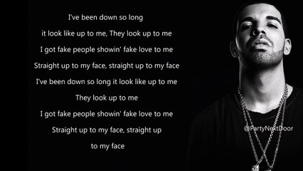 Drake Fake Love (Lyrics)