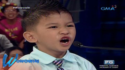 Wowowin: Bibong bata, idol na idol daw si Diego!