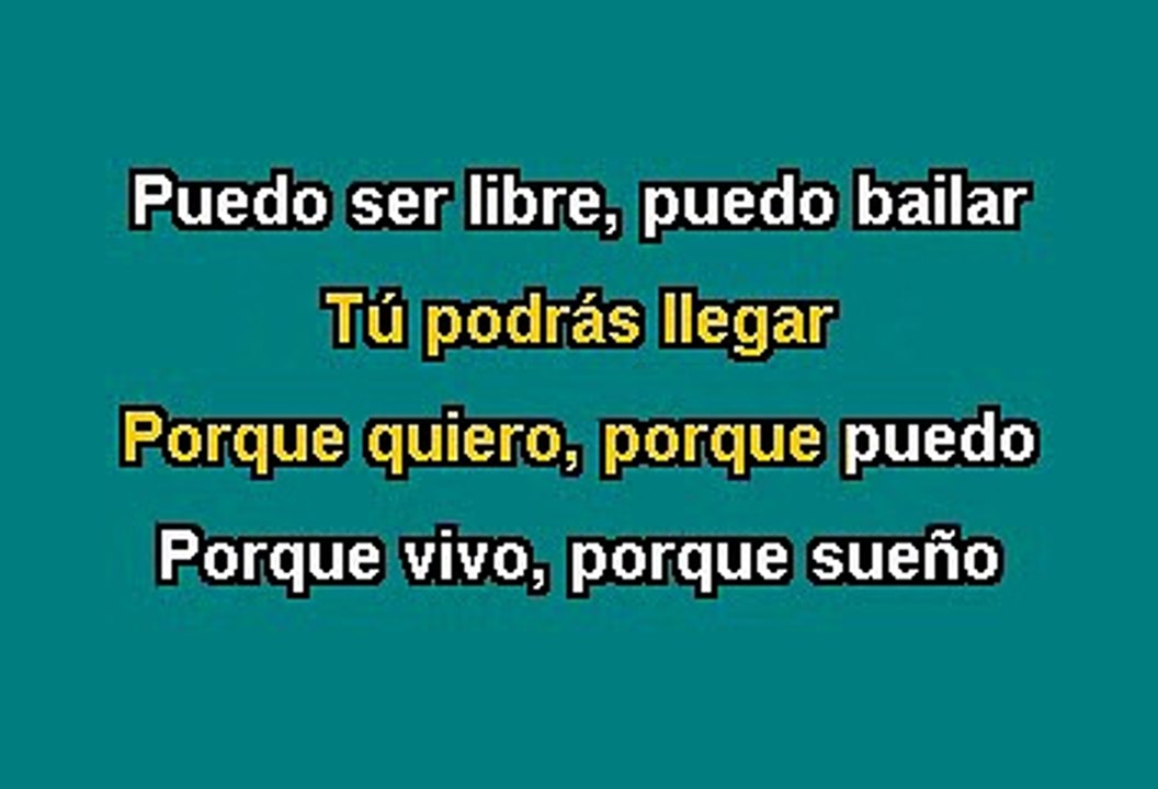 Vos Podes - Floricienta (Karaoke)