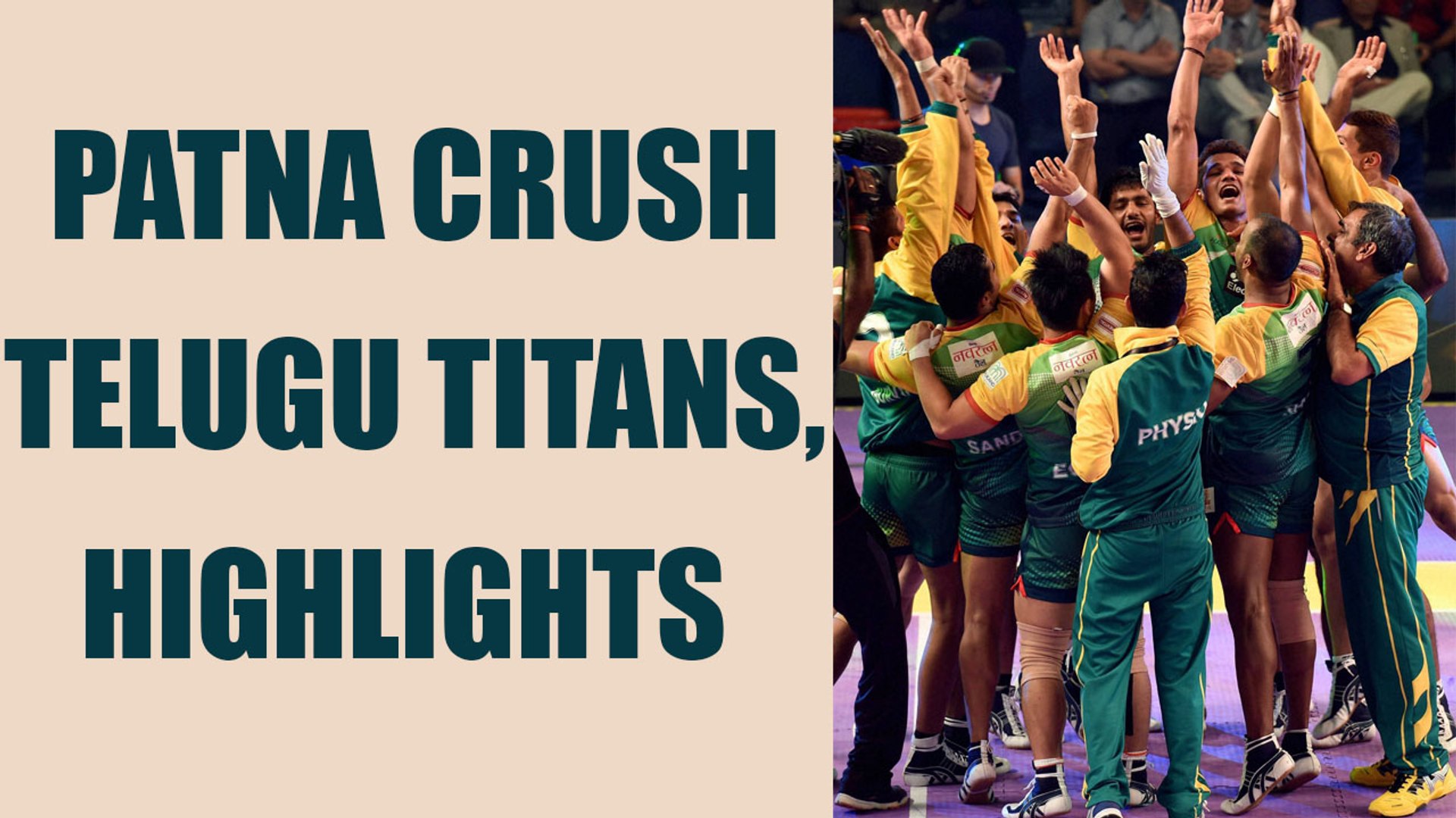 ⁣PKL 2017: Patna Pirates beat Telugu Titans 43-36, highlights | Oneindia News