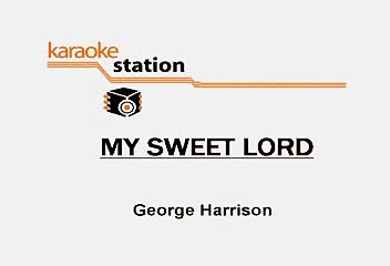 George Harrison - My sweet lord (Karaoke)