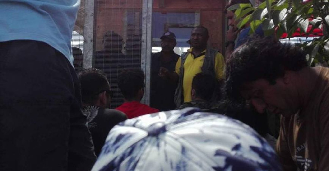 Standoff as Manus Island Refugees Block Police From Entering Compound