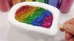 Foamclay Icecream Rainbow Colors Glitter Slime DIY Learn Colors Slime toy-gZtlCp5jjRM