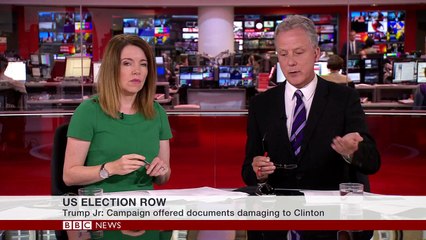 Donald Trump Jr emails show Russia communication- BBC News