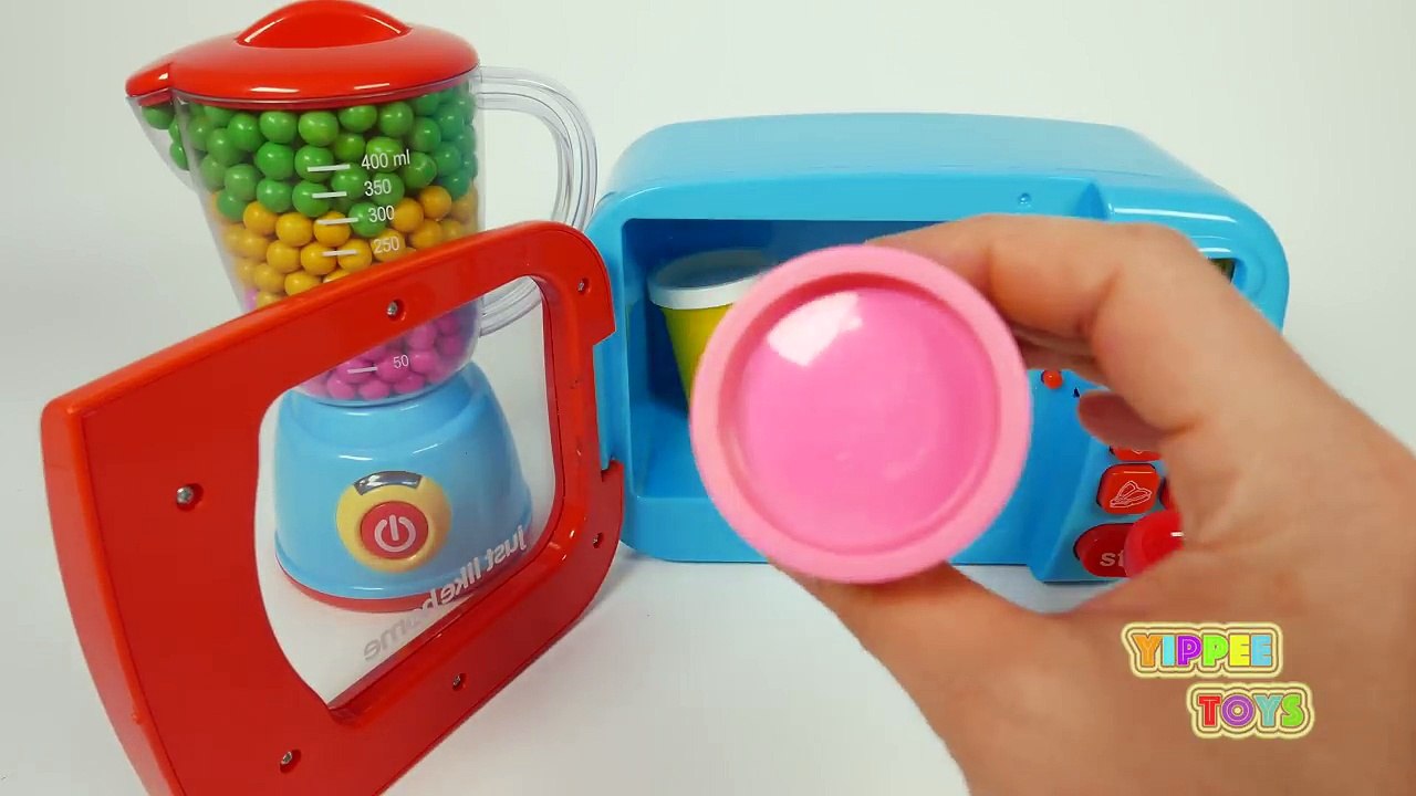 Microwave Squishy Strawberry Cake Play Doh Learn Colors for Children--_vLO2e7y-M