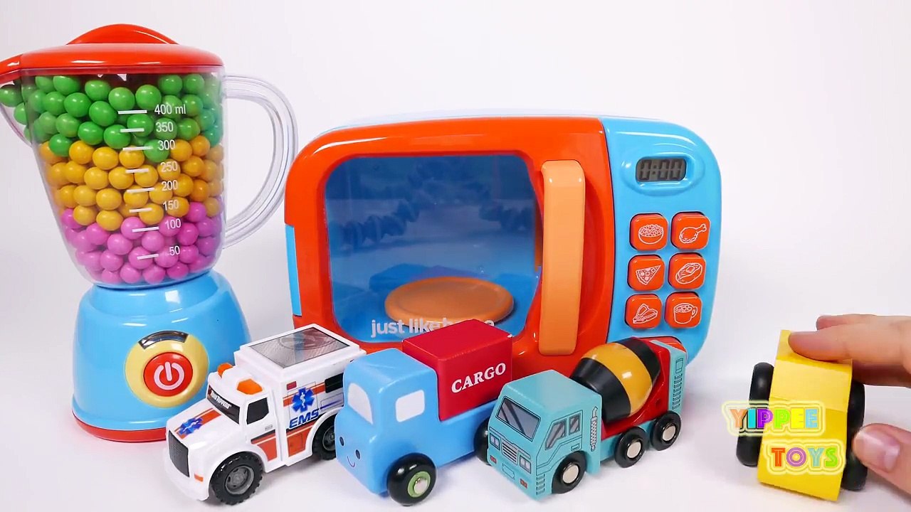 Toy Car Vehicles Microwave Kitchen Appliance Playset for Children-7CRrOawMRHk