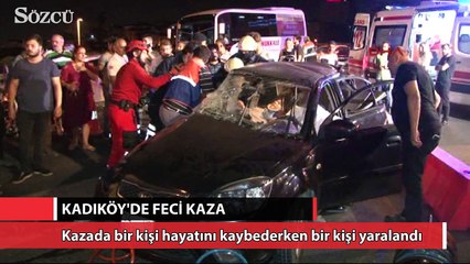 Kadıköy'de feci kaza