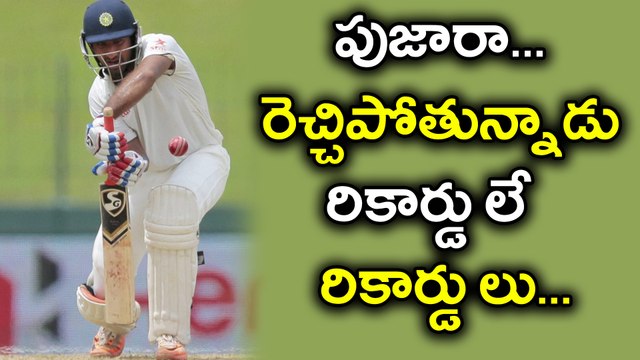 India vs Sri Lanka : Cheteshwar Pujara 3 Centuries in Three Tests At Sri Lanka