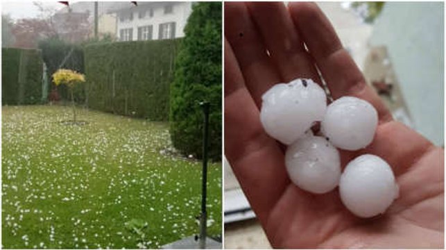 Tennis Ball Sized Hail Storm Hits Switzerland