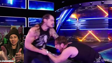 Download Video: WWE Smackdown 2/14/17 Baron Corbin interrupts Dean Ambrose and Ellsworth match