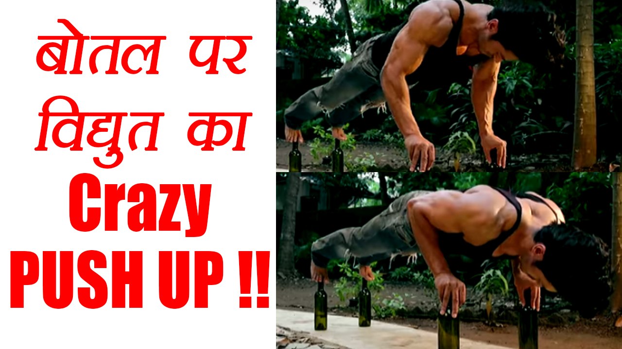 Vidyut Jammwal does PUSH UPS on BEER BOTTLES; Watch Video | FilmiBeat