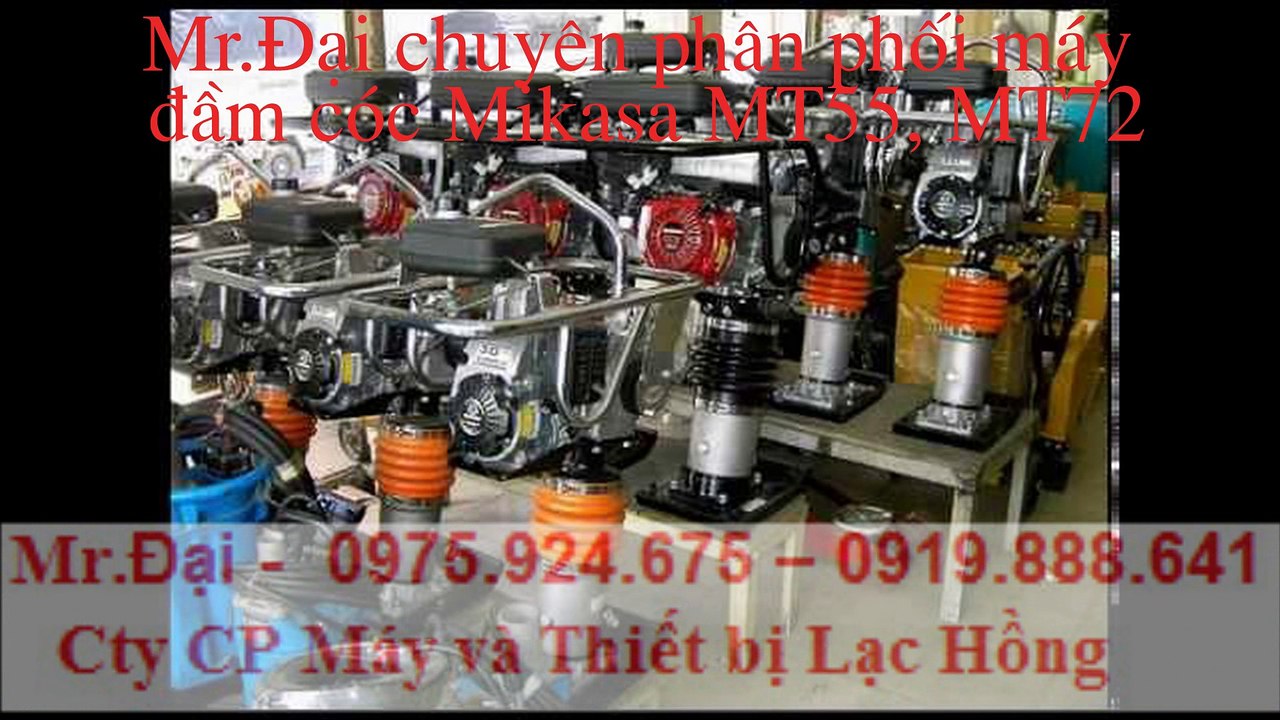 Máy đầm cóc Mikasa hàng bãi Nhật Mt55, MT72