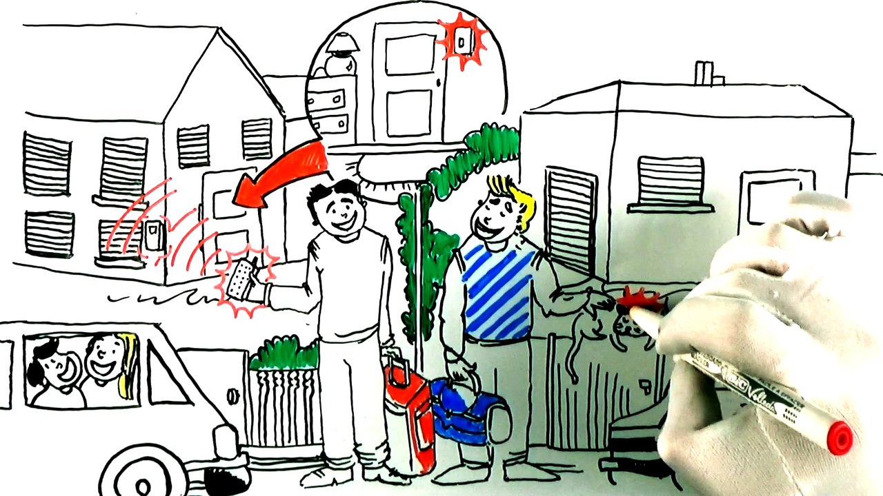France Fermetures vous propose sa solution sécurité en vidéo dessinée