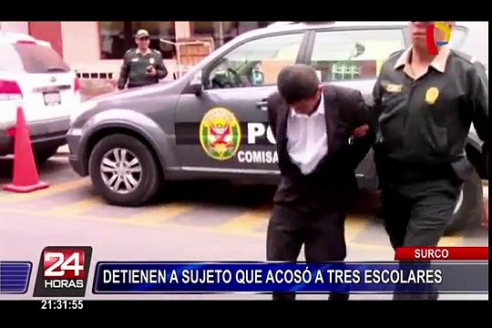Detienen a sujeto que acosó a tres escolares en Surco